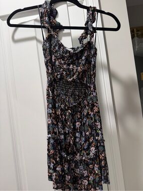 Skylar + Madison Black Floral Mini Dress